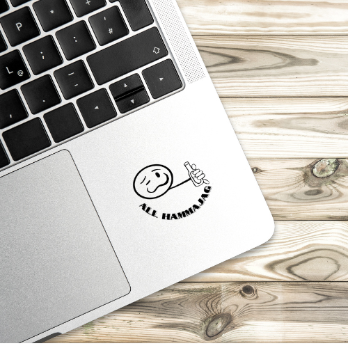 "All Hammajag" local kine cartoon sticker