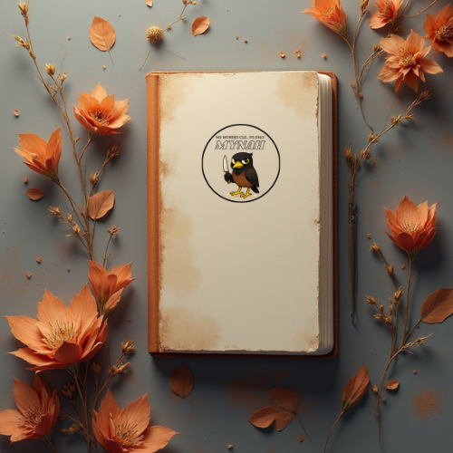 "No worries cuz..it's only MYNAH" myna bird sticker