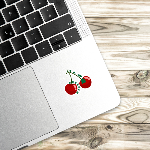 "Cherreh" cherry, Hawaii island stem sticker