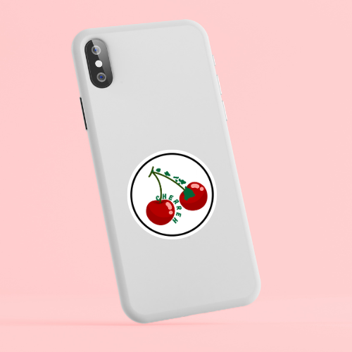 "Cherreh" cherry, Hawaii island stem sticker