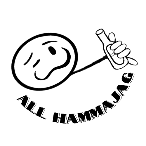 "All Hammajag" local kine cartoon sticker