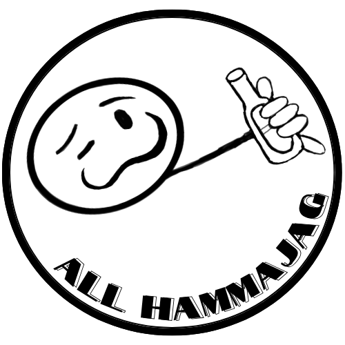 "All Hammajag" local kine cartoon sticker
